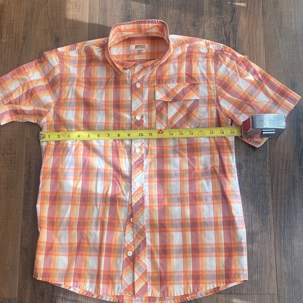 Bundle Ralph Lauren Kids Navy and Route66 Orange Plaid Shirt Set
